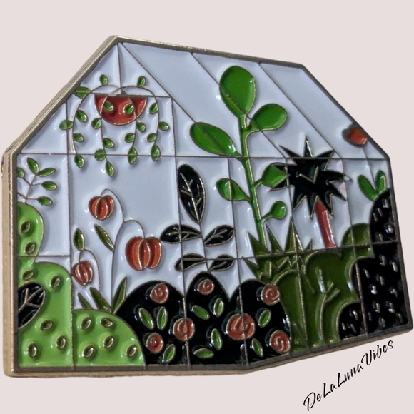 3/$12  Greenhouse Enamel Pin. - Picture 2 of 3